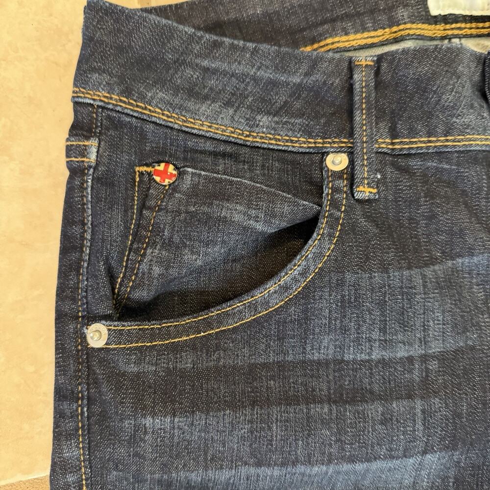 Hudson Beth Baby Boot Jeans Women’s 28 Dark Double Button Flap Pocket NW176DIF - Picture 3 of 10